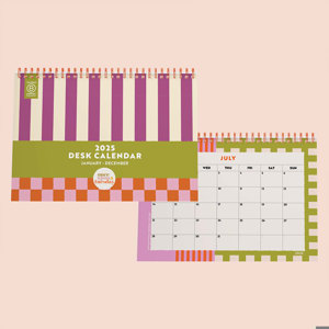 Good Tuesday 2025 Desk Calendar Checks & Stripes